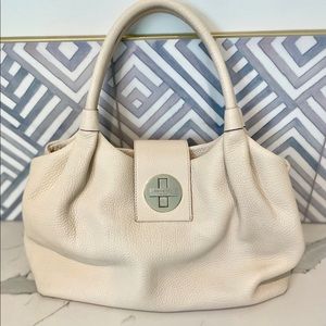 White Leather Kate Spade Purse